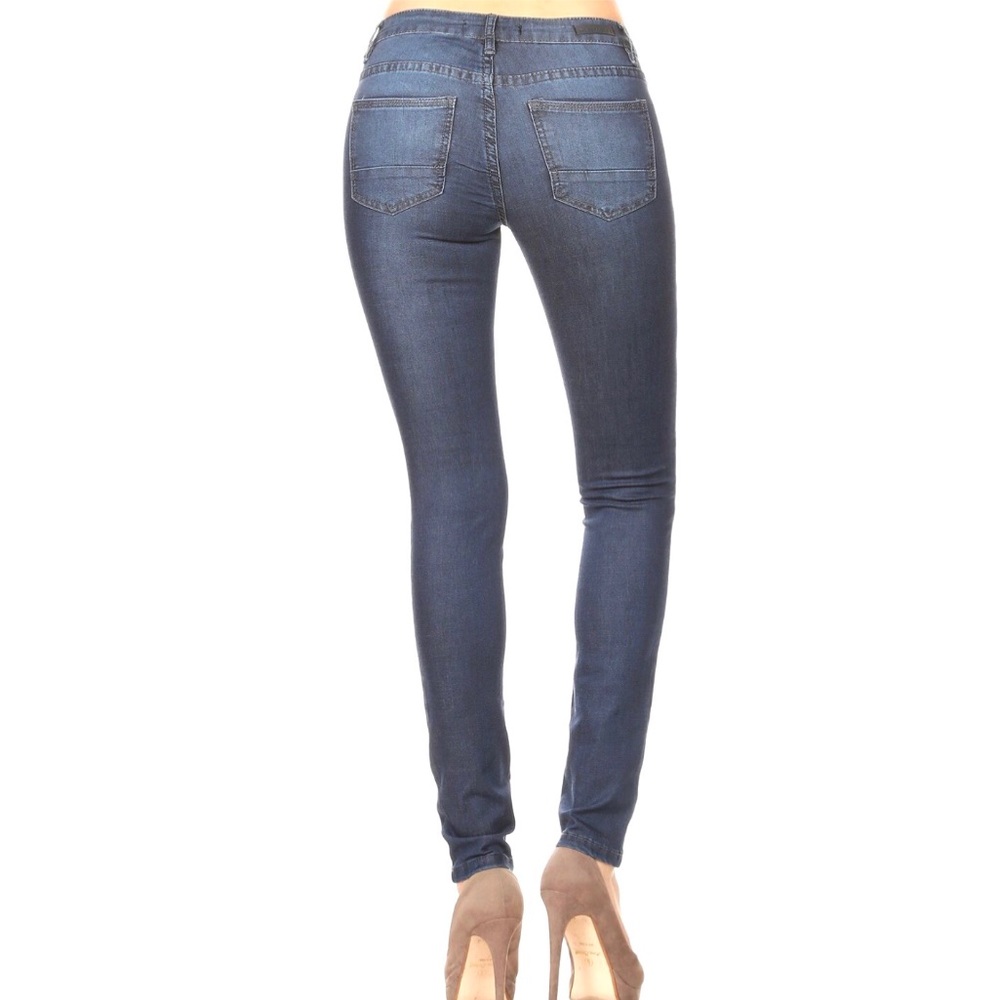 Denim Moto Skinny Jeans - Picture 2 of 3